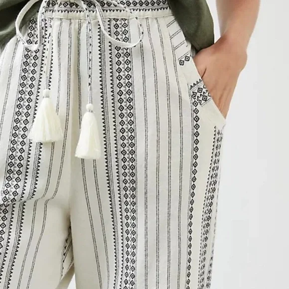 Anthropologie Boho Tassel Beach Pants - Picture 1 of 13